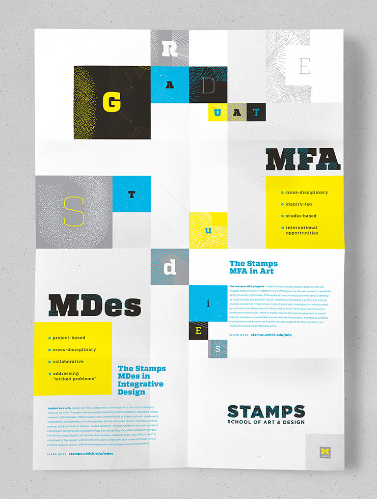 MFA & MDes graduate programs poster – Stamps School